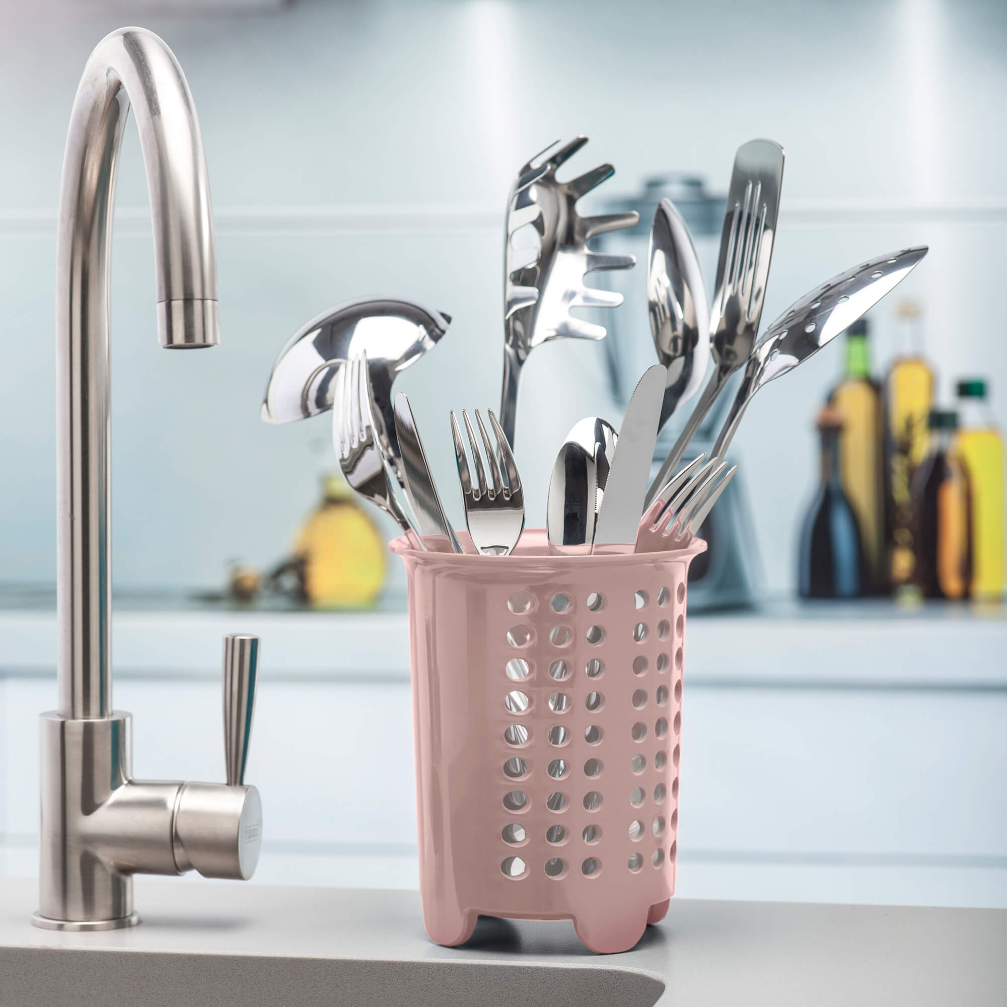 Zeal Melamine Cutlery Drainer/Utensil Pot