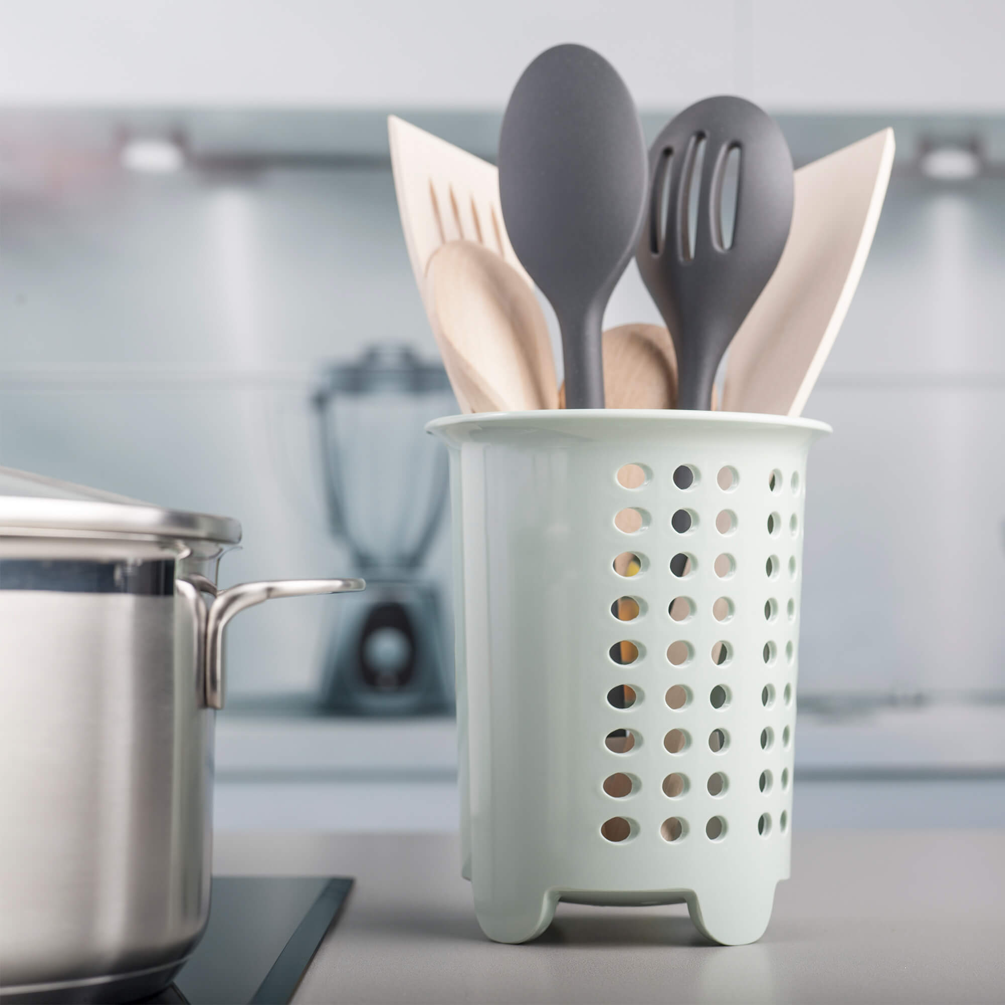 Melamine Cutlery Drainer/Utensil Pot