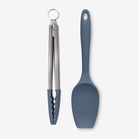 Silicone Kitchen Tongs & Spatula Spoon Set