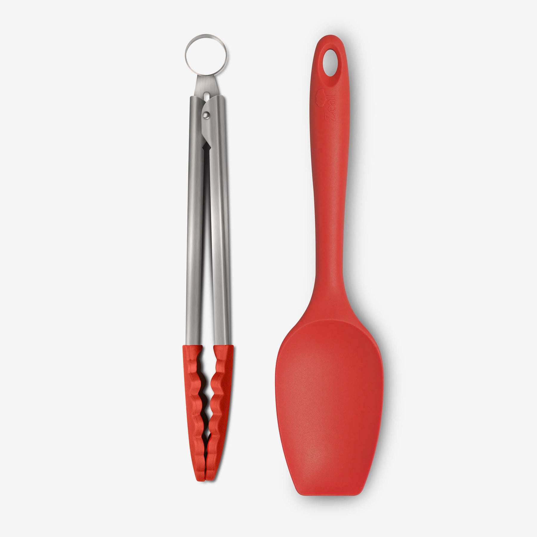 Silicone Kitchen Tongs & Spatula Spoon Set