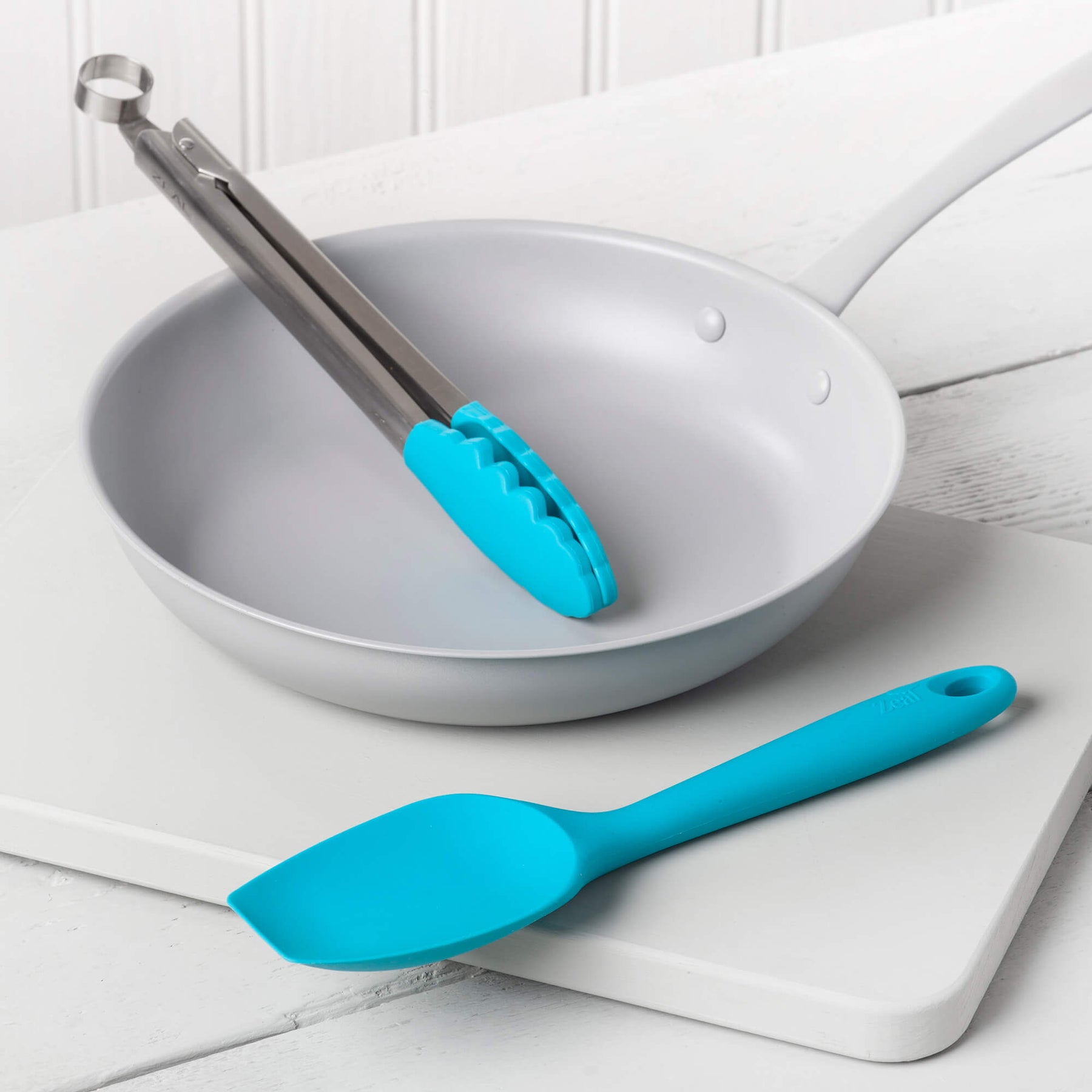 Silicone Kitchen Tongs & Spatula Spoon Set