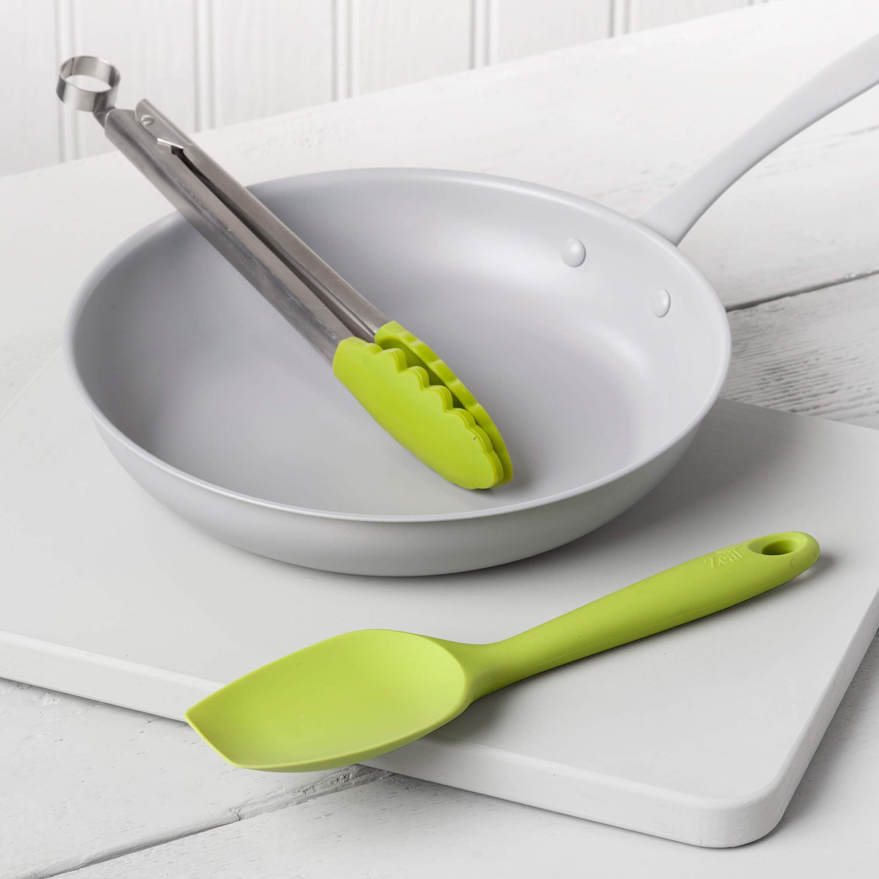 Silicone Kitchen Tongs & Spatula Spoon Set