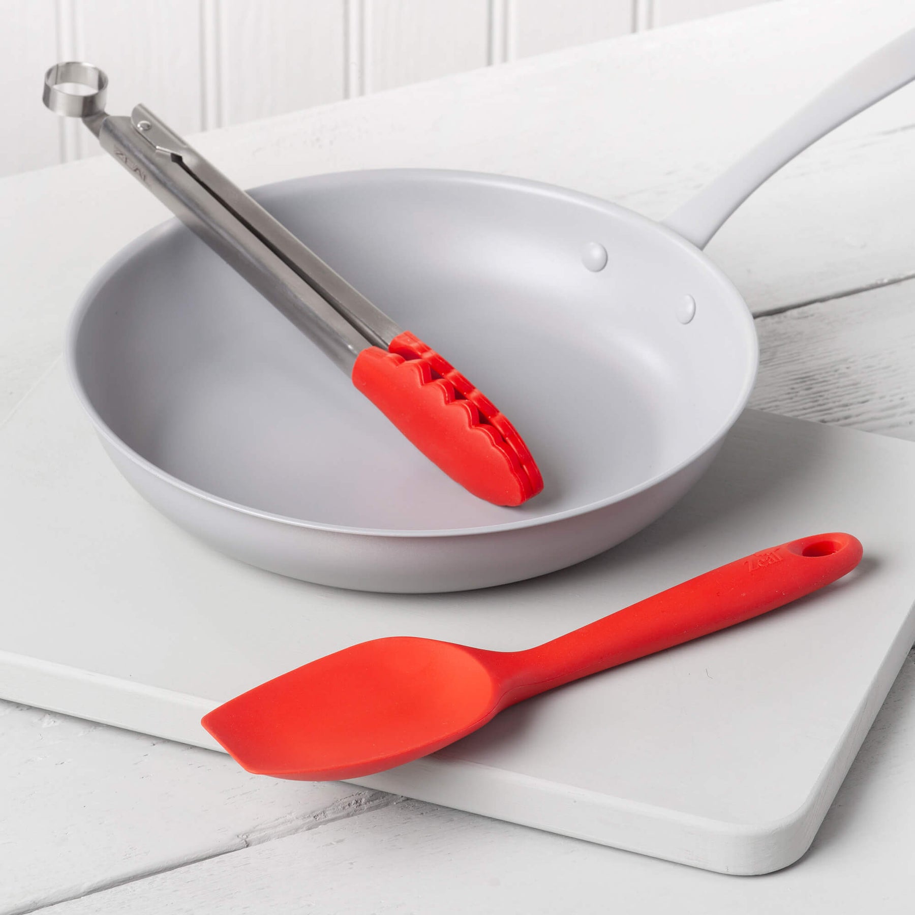 Silicone Kitchen Tongs & Spatula Spoon Set