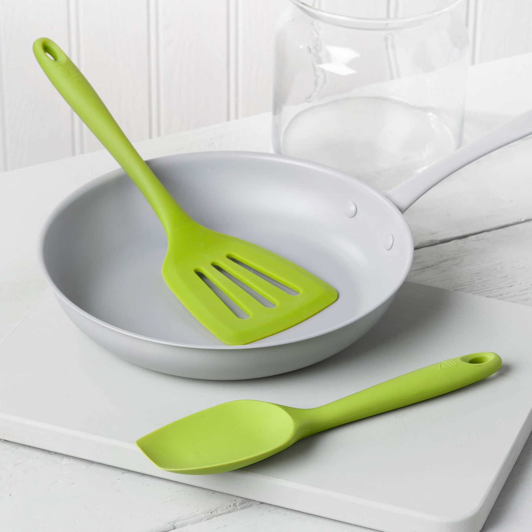 Silicone Slotted Turner & Spatula Spoon Set