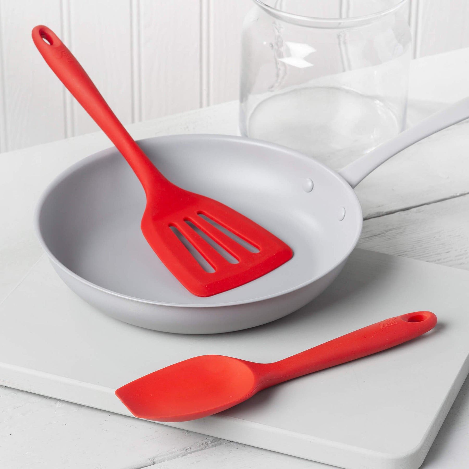 Silicone Slotted Turner & Spatula Spoon Set