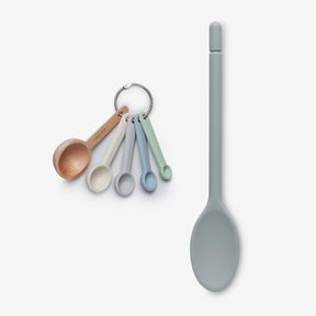 Silicone Measuring Spoons & Traditional Spoon Baking Set