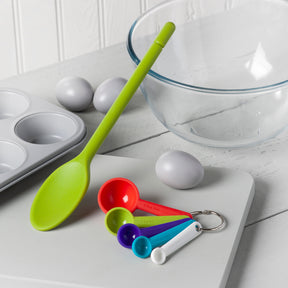 Silicone Measuring Spoons & Traditional Spoon Baking Set
