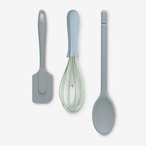 Silicone Spatula, Traditional Spoon & Whisk Set