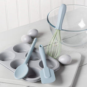 Silicone Spatula, Traditional Spoon & Whisk Set
