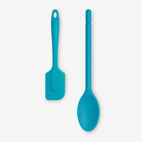 Silicone Spatula & Traditional Spoon Set