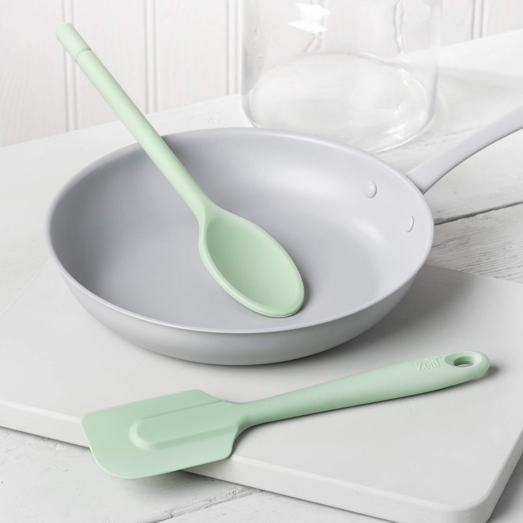 Silicone Spatula & Traditional Spoon Set
