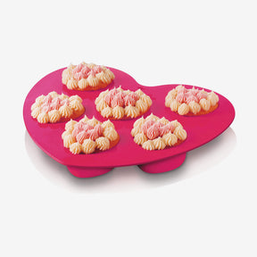 Silicone Heart Fairy Cake Mould