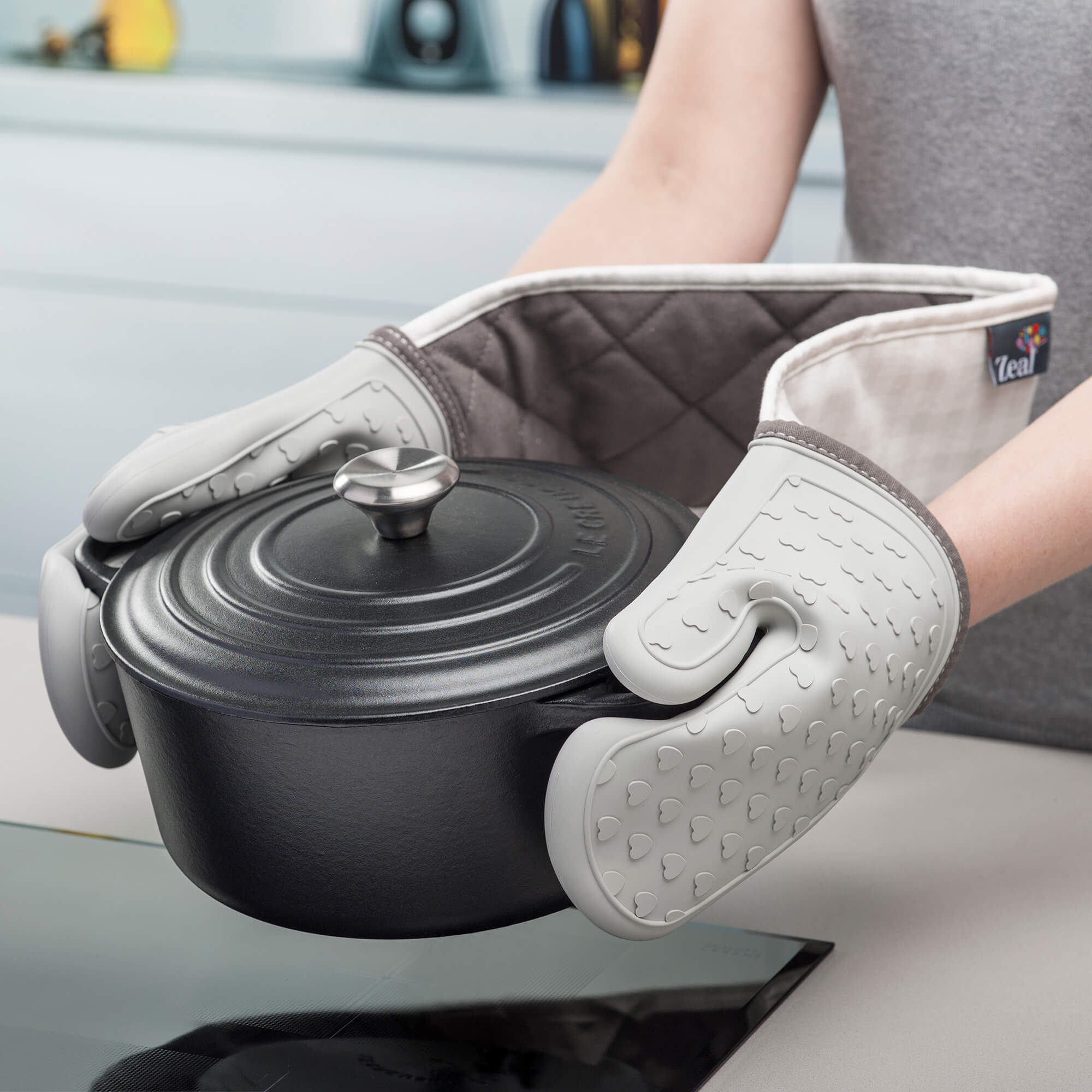 Zeal Steam Stop™ Waterproof Silicone Double Oven Glove